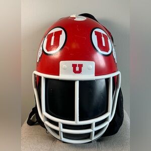 Utah Utes NCAA Collegiate Football Helmet Backpack NWT & Plastic Coat Star Sport
